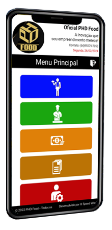 PHD Food em smartphone